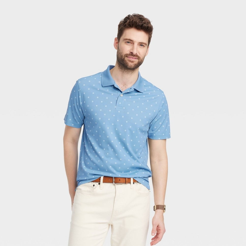 Men's Performance Polo Shirt - Goodfellow & Co™ Blue L