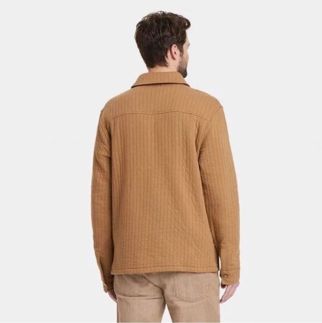 Goodfellow & Co. Size L Men's Quilted Knit Shirt Jacket.
